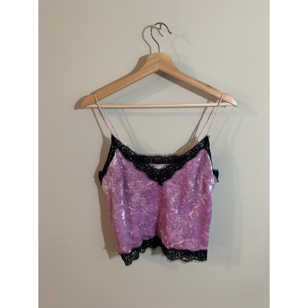 Lace Eyelet Blouse - Lilac